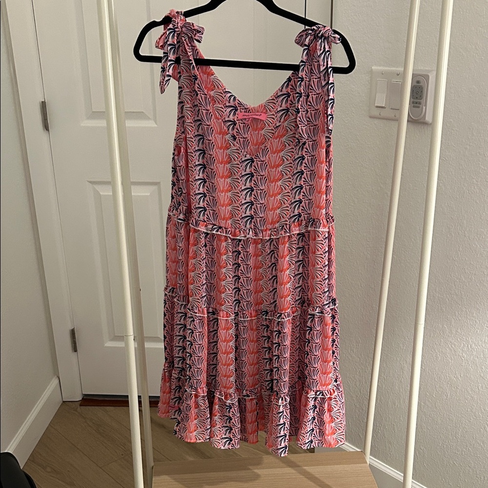 Simply Southern Pink and Blue Shell Dress